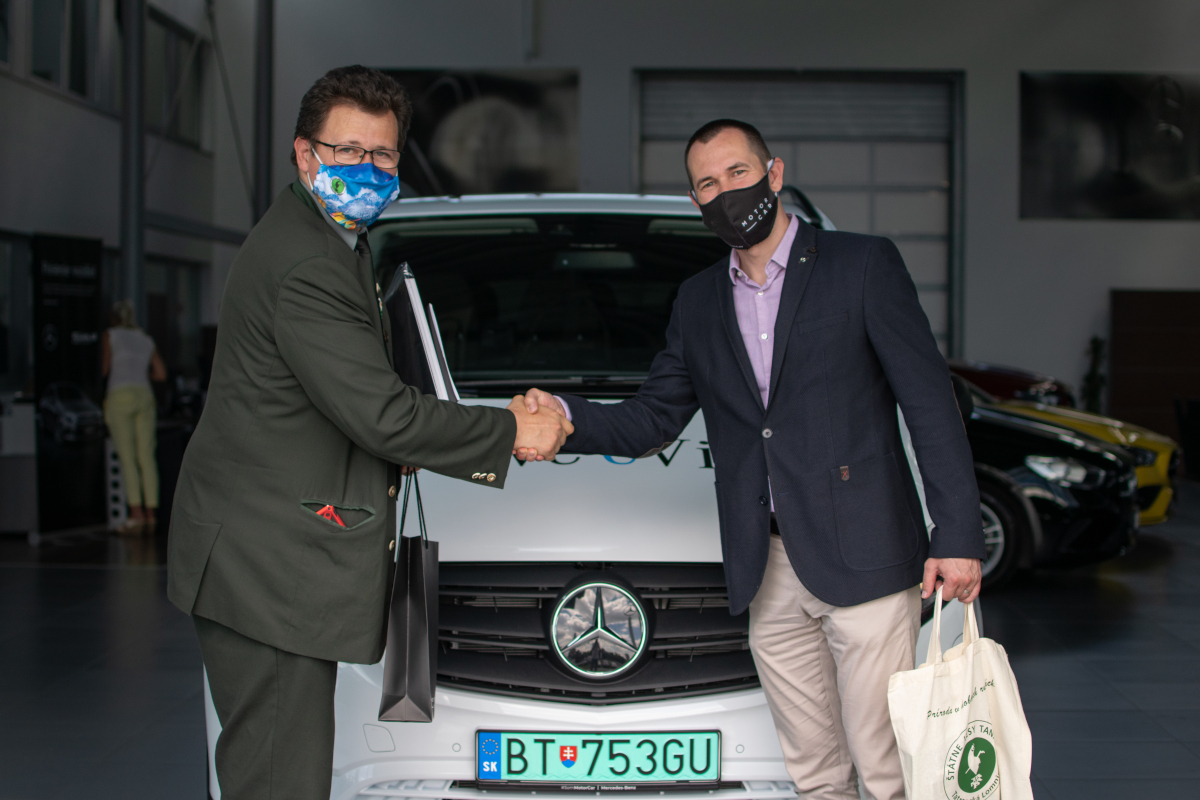 Elektrický Mercedes vo Vysokých Tatrách