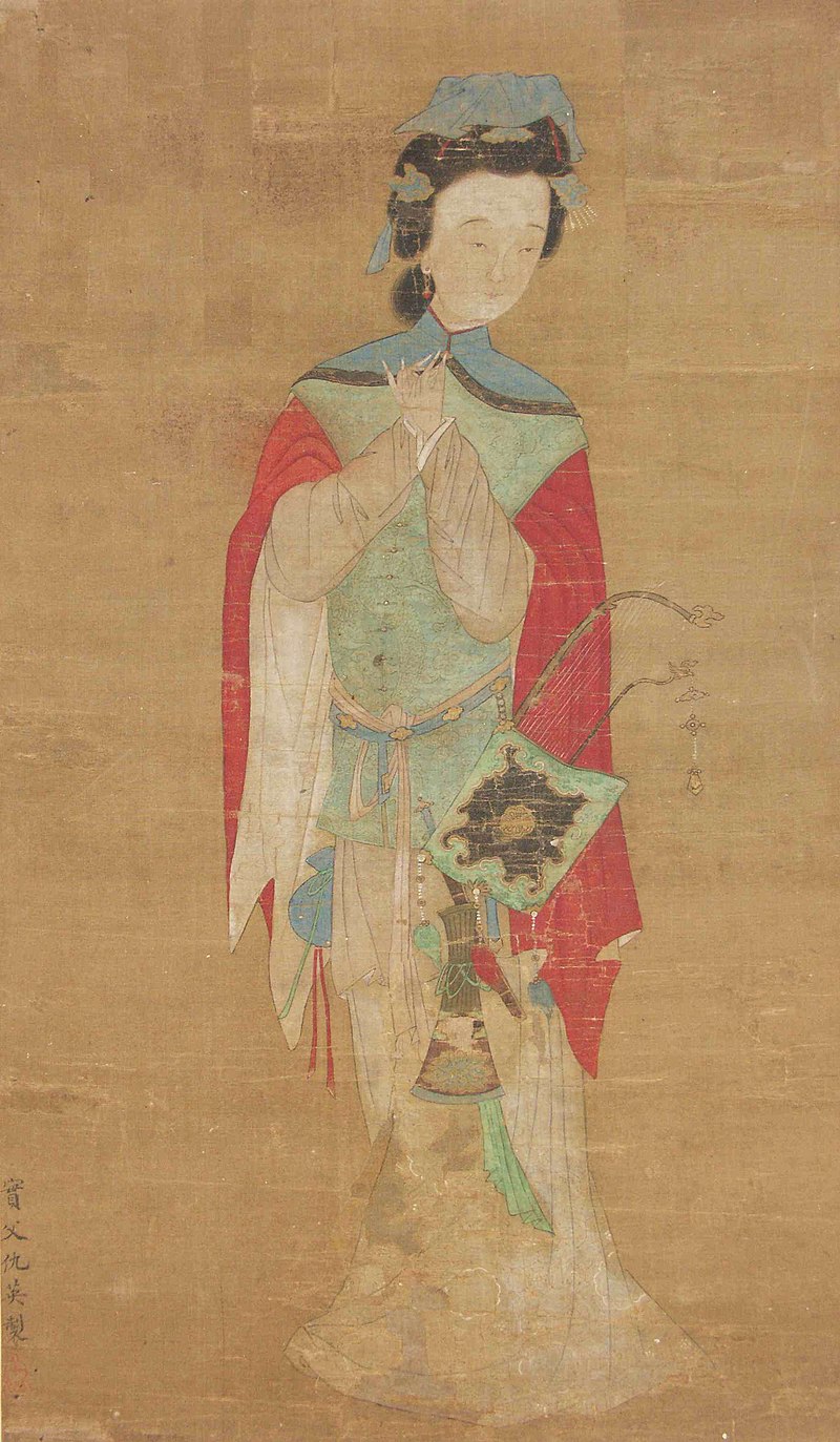 Maľba bojovníčky Hua Mulan (ilu)
