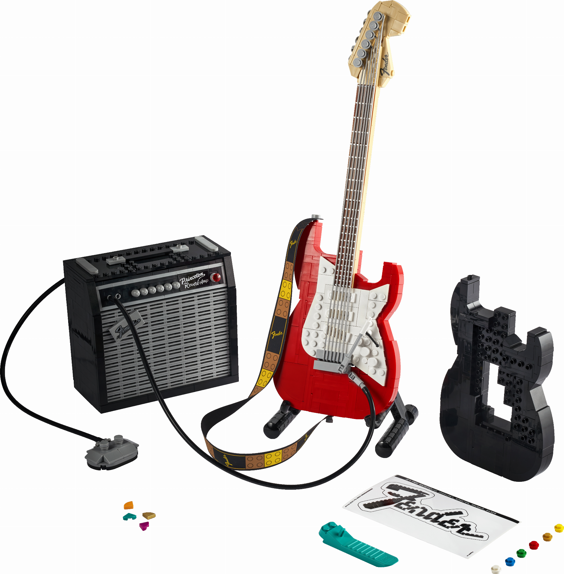 Ikonická gitara Fender® Stratocaster™ v LEGO verzii