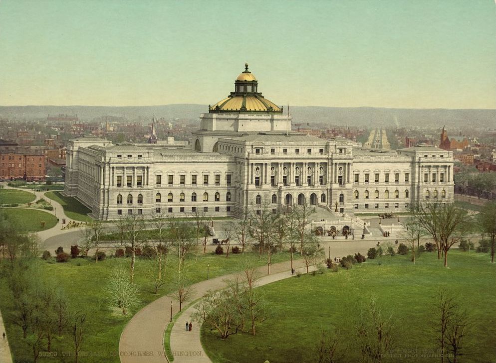 Budova amerického Kongresu v minulosti