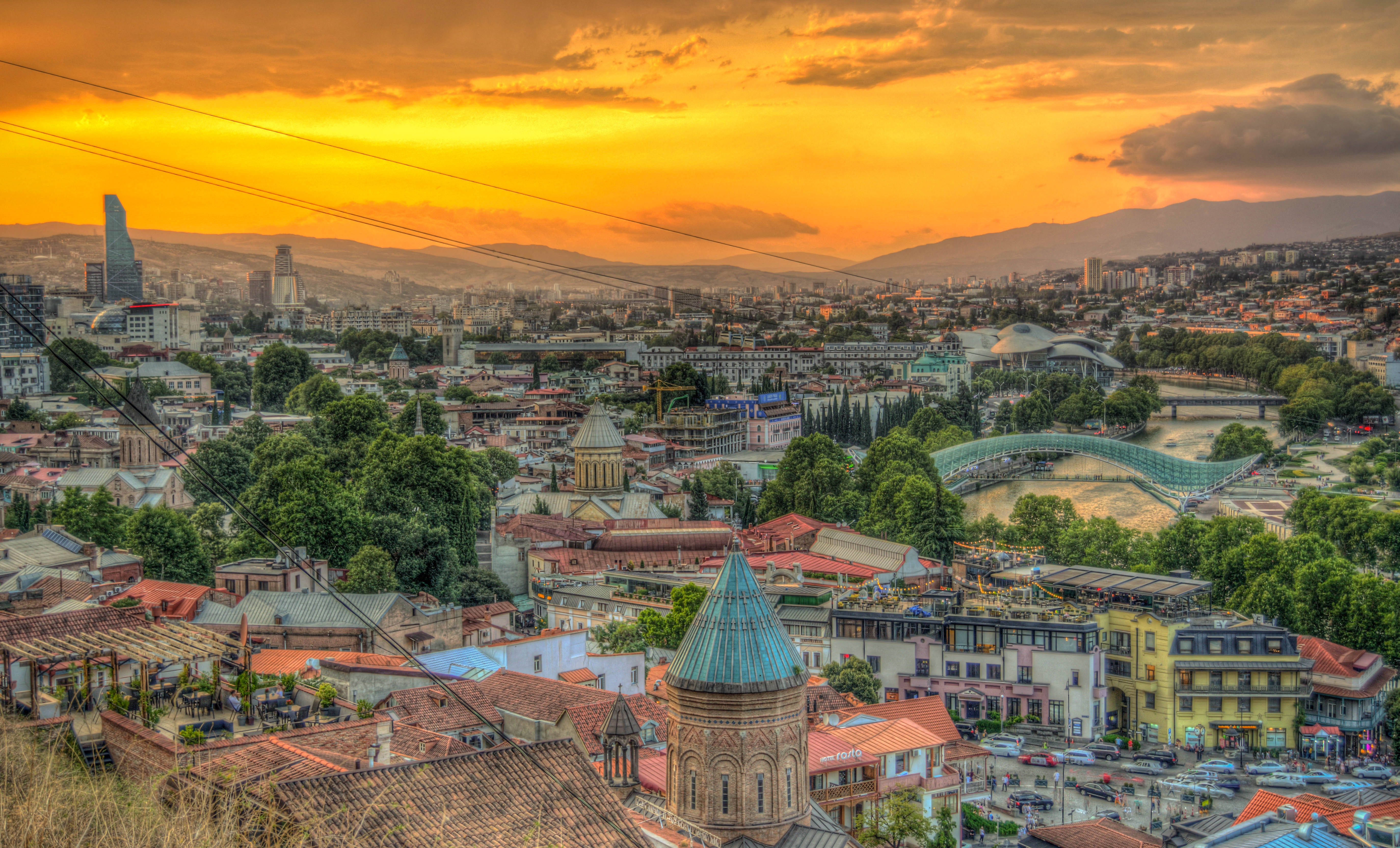 Hlavné mesto Gruzínska Tbilisi