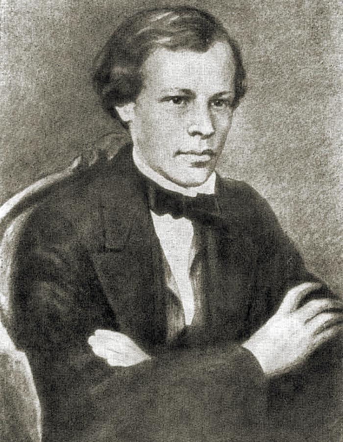 Dmitrij Mendelejev ako 21-ročný.