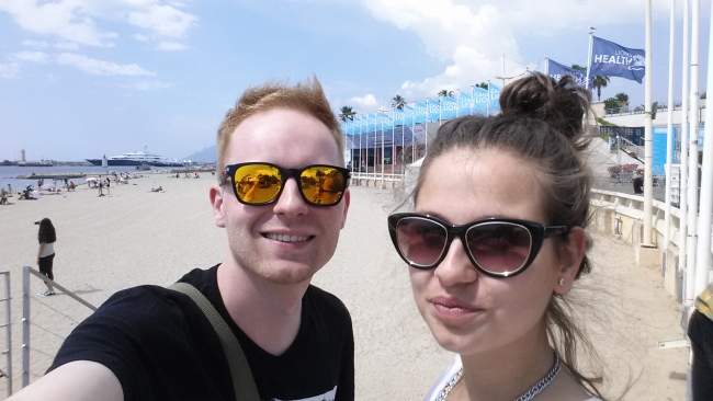 Matúš Volný a Dominika Mózová v Cannes