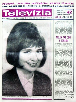 Hlásateľka Jarmila Košťová (1966)