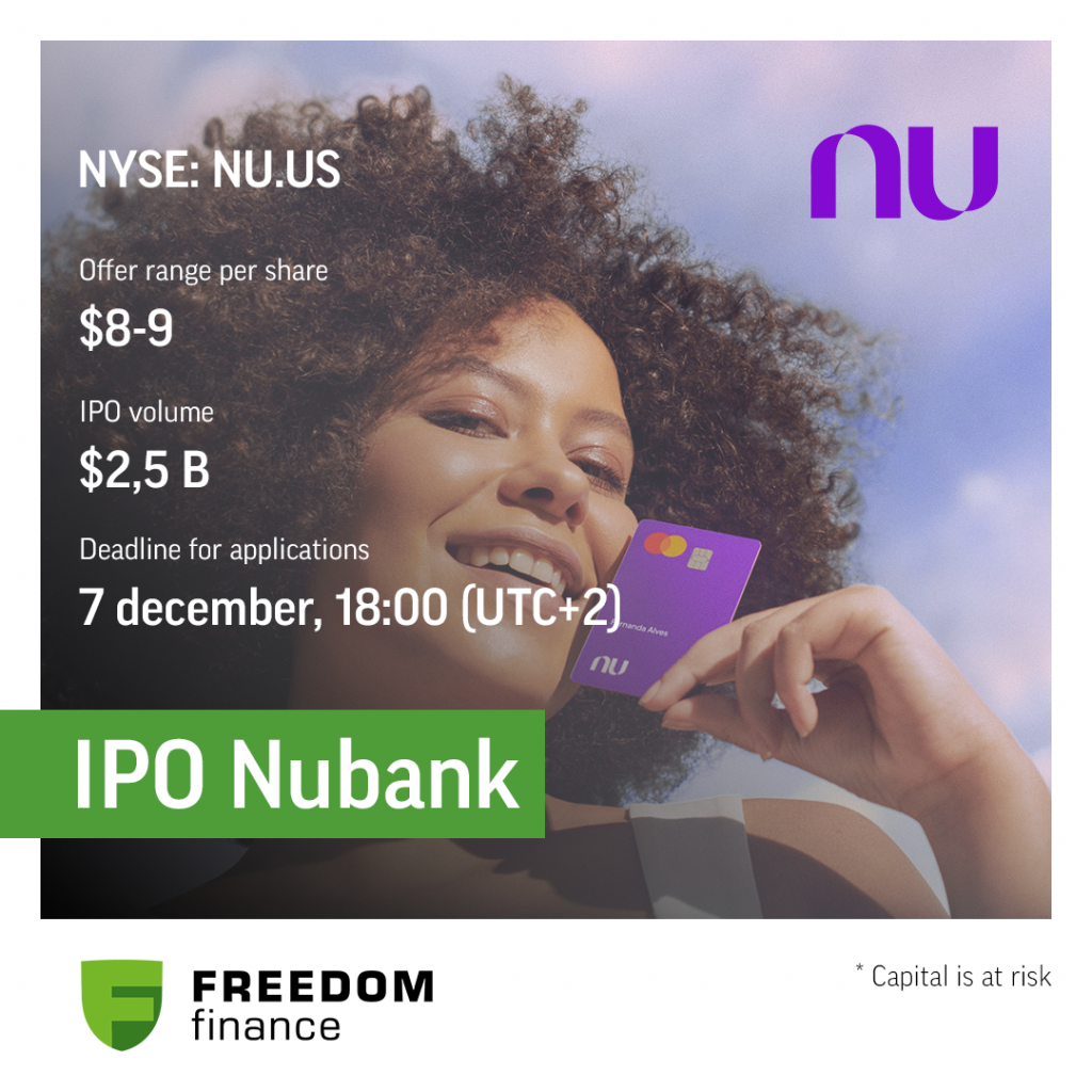 Brazílska fintechová banka Nubank vstupuje na Wall Street.  Najväčšie latinskoamerické IPO očakáva zhodnotenie 40 mld. dolárov 
