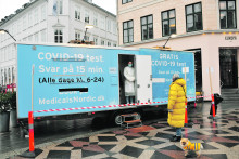 Testovanie v Dánsku.