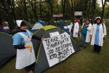 protest, zdravotné sestry