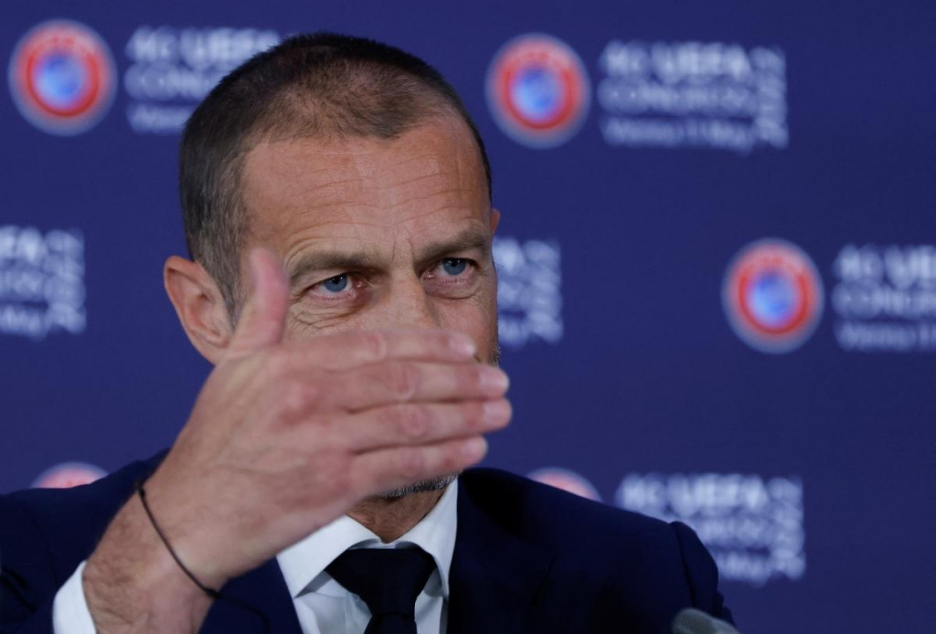 Prezident UEFA  ALexander Čerefin FOTO: REUTERS/LEONHARD FOEGER