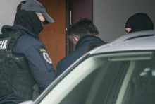 Ľubomír Arpáš prichádza na Špecializovaný trestný súd. FOTO:TASR