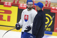 &lt;p&gt;Na snímke zľava slovenský hokejový reprezentant Tomáš Tatar a asistent trénera Ján Pardavý sa rozprávajú počas tréningu pred piatkovým zápasom proti Francúzsku v základnej A-skupine na 85. majstrovstvách sveta v ľadovom hokeji v Helsinkách. FOTO:TASR - Martin Baumann&lt;br /&gt;
&lt;br /&gt;
 &lt;/p&gt;