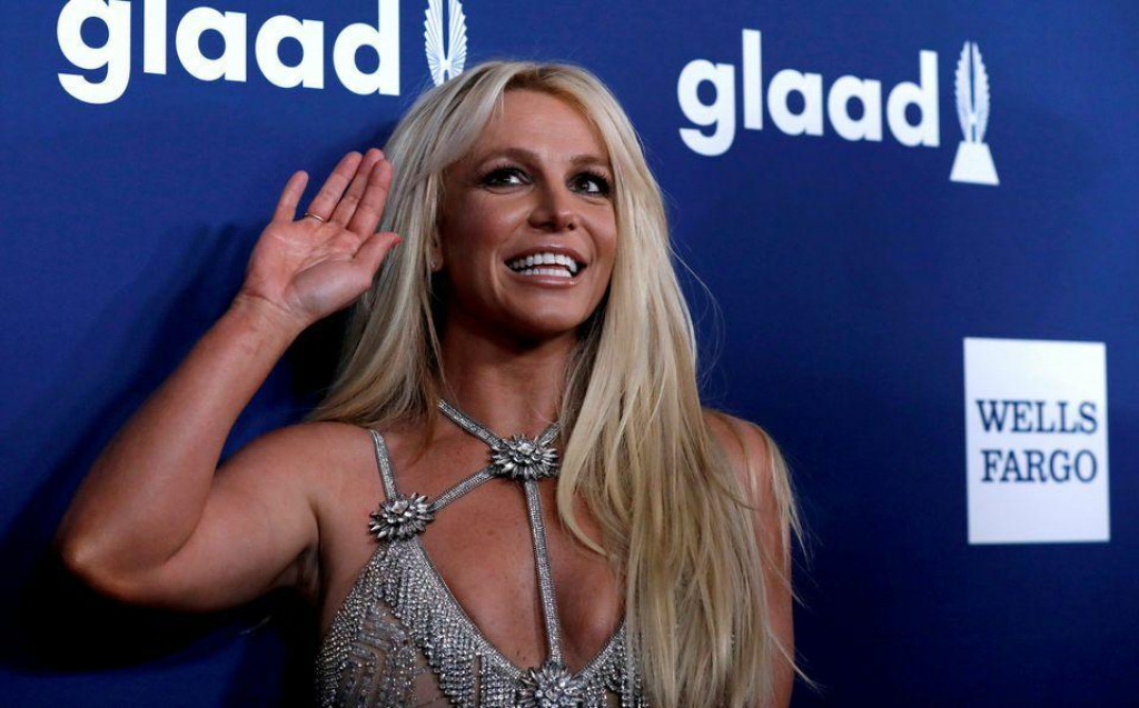 Speváčka Britney Spears pózuje na 29. výročnom odovzdávaní cien GLAAD Media Awards v Beverly Hills v Kalifornii, USA, 12. apríla 2018. FOTO: REUTERS/Mario Anzuoni