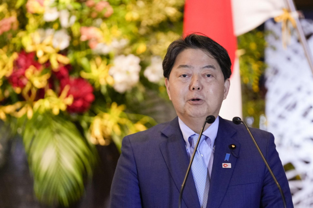 Japonský minister zahraničných vecí Jošimasa Hajaši. FOTO: TASR/AP