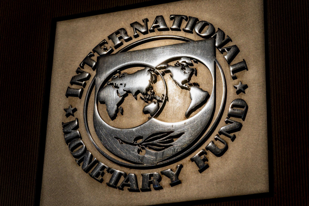 Logo Medzinárodného menového fondu. FOTO: TASR/AP