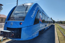 Na Slovensko dorazil vodíkový vlak. FOTO: HN/Tomáš Garai