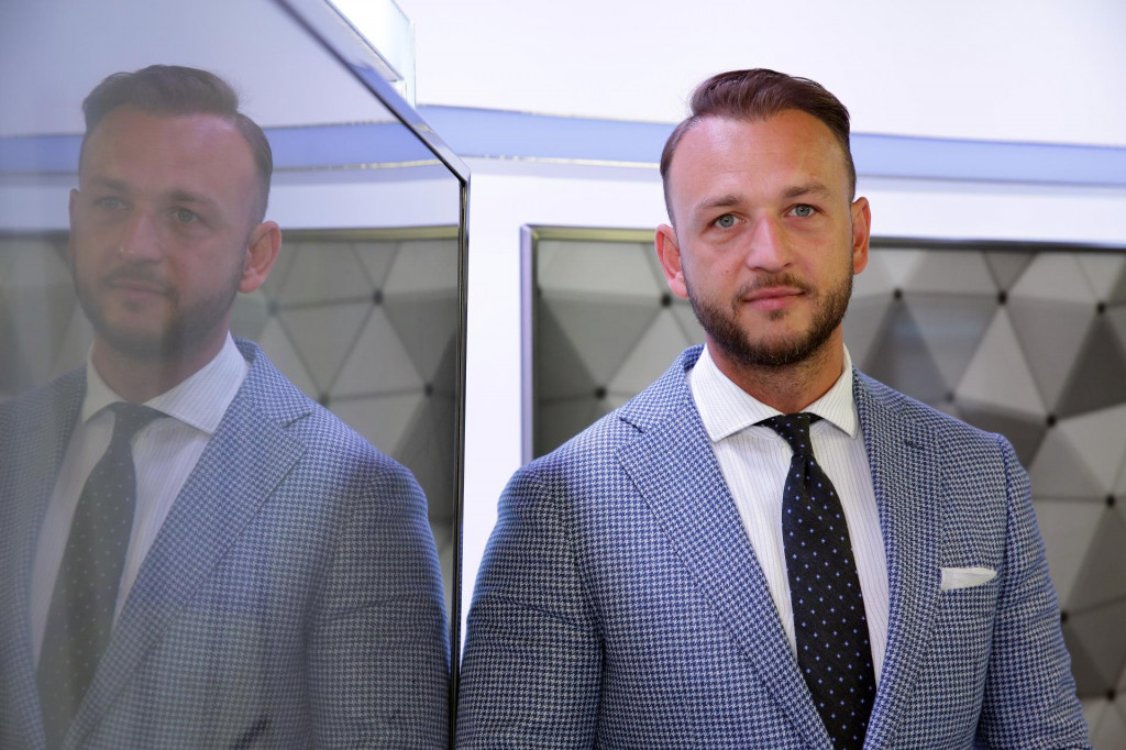 Poslanec zo strany Hlas-SD Mat&uacute;&scaron; &Scaron;utaj E&scaron;tok. FOTO: HN/Peter Mayer