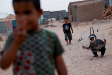 Záber z utečeneckého tábora v Alžírsku. FOTO: Reuters