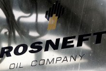 Logo ruského štátneho ropného podniku Rosnefť. FOTO: Reuters