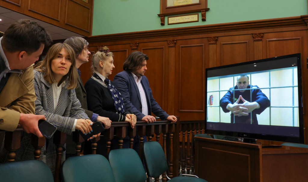 Ruský opozičný líder Alexej Navaľnyj, ktorý si odpykáva trest vo väzení za podvod a pohŕdanie súdom. FOTO: REUTERS