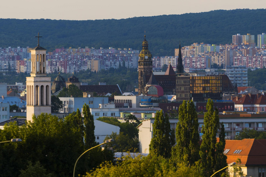 Pohľad na centrum mesta Košice. FOTO: TASR/M. Kapusta