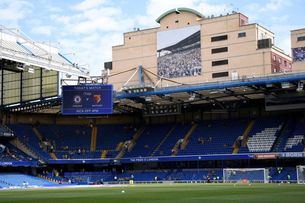 Futbalový štaión Stamford Bridge, na ktorom hráva futbalový klub FC Chelsea. FOTO: REUTERS/Tony Obrien