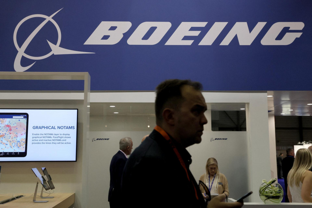 Logo americkej spoločnosti Boeing. FOTO: Reuters