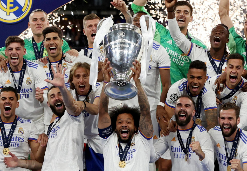 Kráľmi európskeho klubového futbalu sú hráči Realu Madrid. FOTO: Reuters