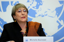 Vysoká komisárka OSN Michelle Bacheletová. FOTO: Reuters