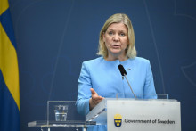 Švédska premiérka Magdalena Anderssonová. FOTO: TASR/AP


