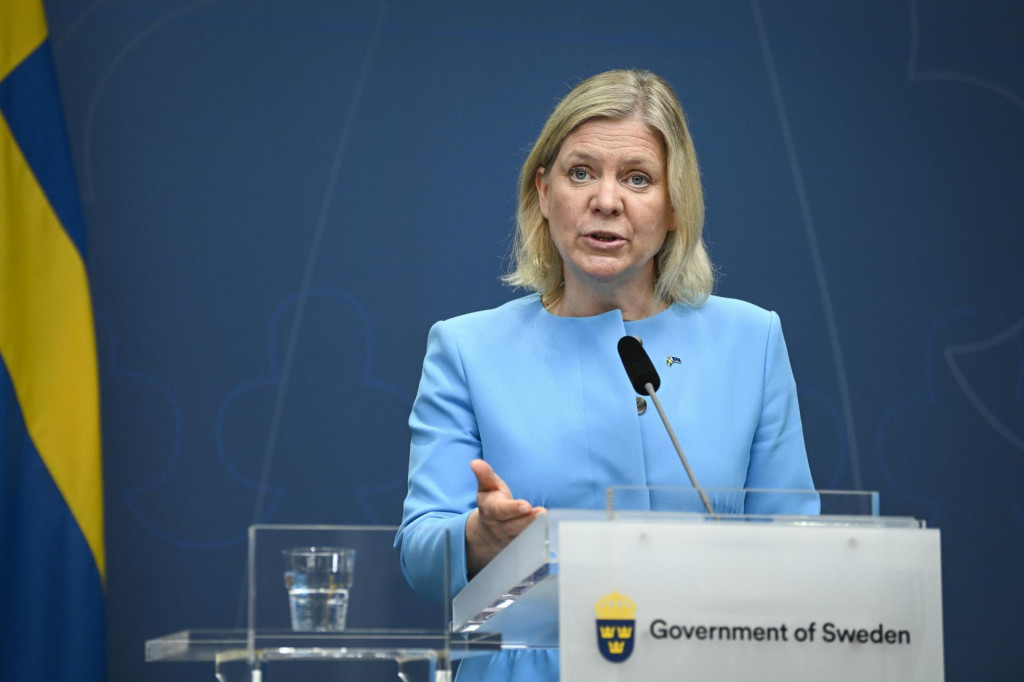 Švédska premiérka Magdalena Anderssonová. FOTO: TASR/AP

