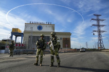 Príslušníci ruských jednotiek na Ukrajine. FOTO: TASR/AP