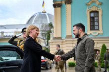 &lt;p&gt;Na snímke prezidentka SR Zuzana Čaputová (vľavo) a ukrajinský prezident Volodymyr Zelenskyj&lt;/p&gt;
