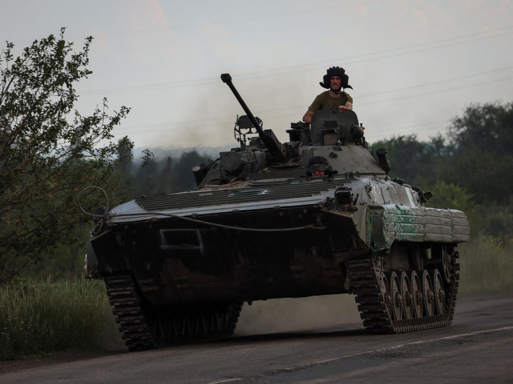 Ukrajinský tank. FOTO: REUTERS