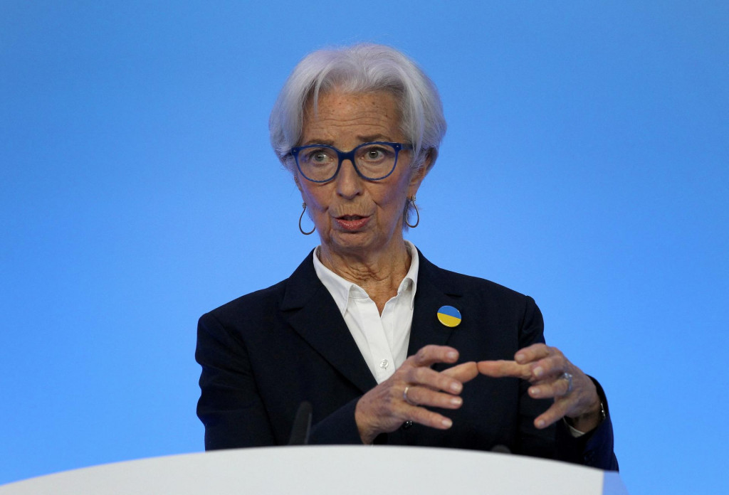 Prezidentka ECB Christine Lagardová na tlačovej konferencii po zasadnutí rady guvernérov finančné trhy očividne nepresvedčila, že banka má účinný nástroj na fragmentáciu eurozóny. FOTO: Reuters