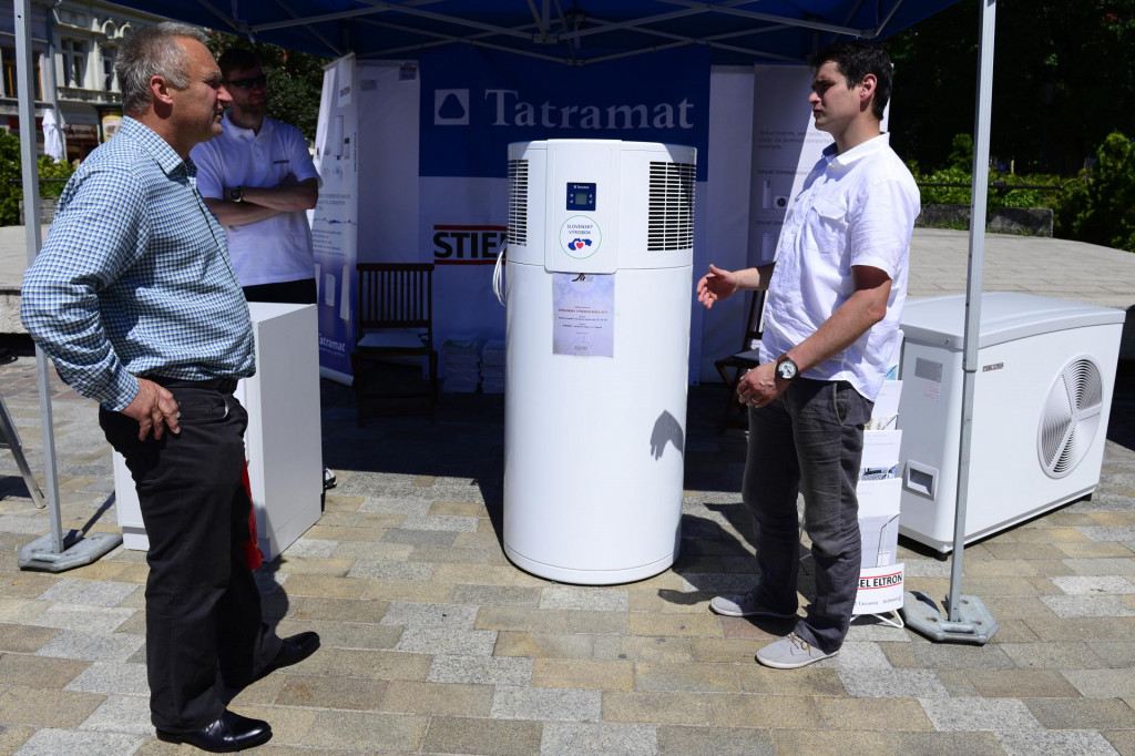 Tepeln&eacute; čerpadlo na v&yacute;stave Dni Energi&iacute; v Ko&scaron;iciach. FOTO: TASR/M. Kapusta