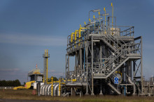 Kompresorovú stanicu plynu, ktorá je súčasťou poľského úseku plynovodu Jamal, ktorý spája Rusko so západnou Európou, ktorý vlastní spoločný podnik Gazprom. FOTO: Reuters