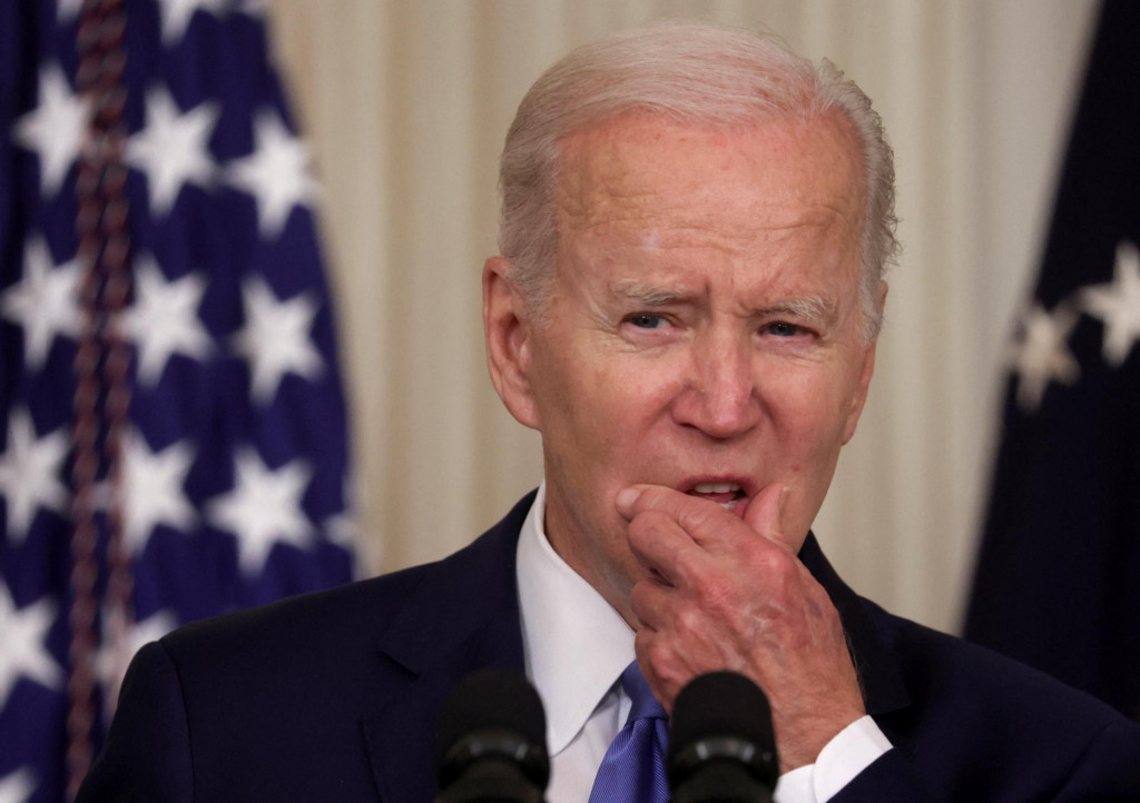 Americk&yacute; prezident Joe Biden vo Washingtone, 16. j&uacute;na 2022. FOTO: REUTERS/Evelyn Hockstein