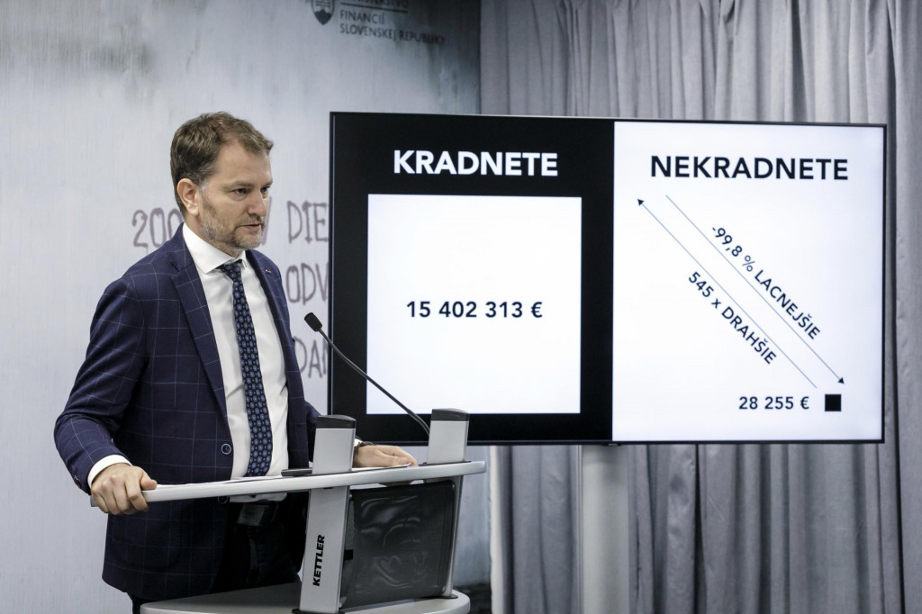 Na sn&iacute;mke minister financi&iacute; Igor Matovič. FOTO: TASR/Dano Veselsk&yacute;