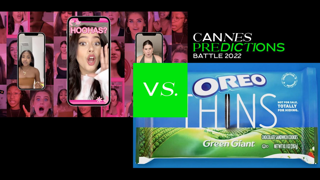 &lt;p&gt;Cannes predictions: eos &amp;#39;BLESS YOUR F**ING COOCH&amp;#39; vs. OREO &amp;#39;OREO THINS CAMO PACKS&amp;#39;&lt;/p&gt;