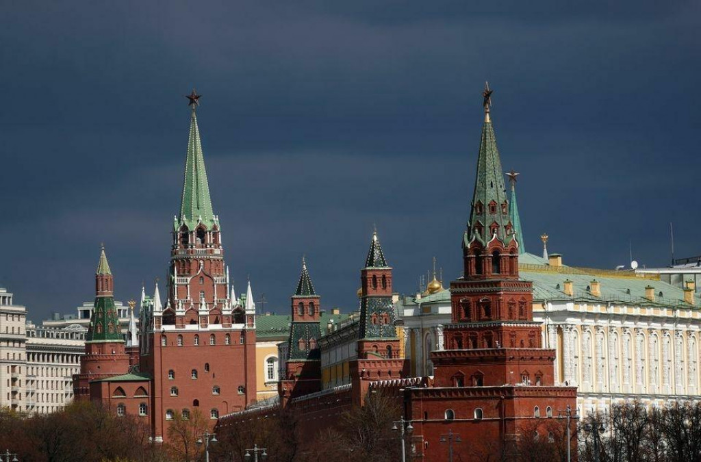 Kremeľ uprostred epidémie COVID-19, Moskva, Rusko. FOTO: REUTERS/Maxim Shemetov