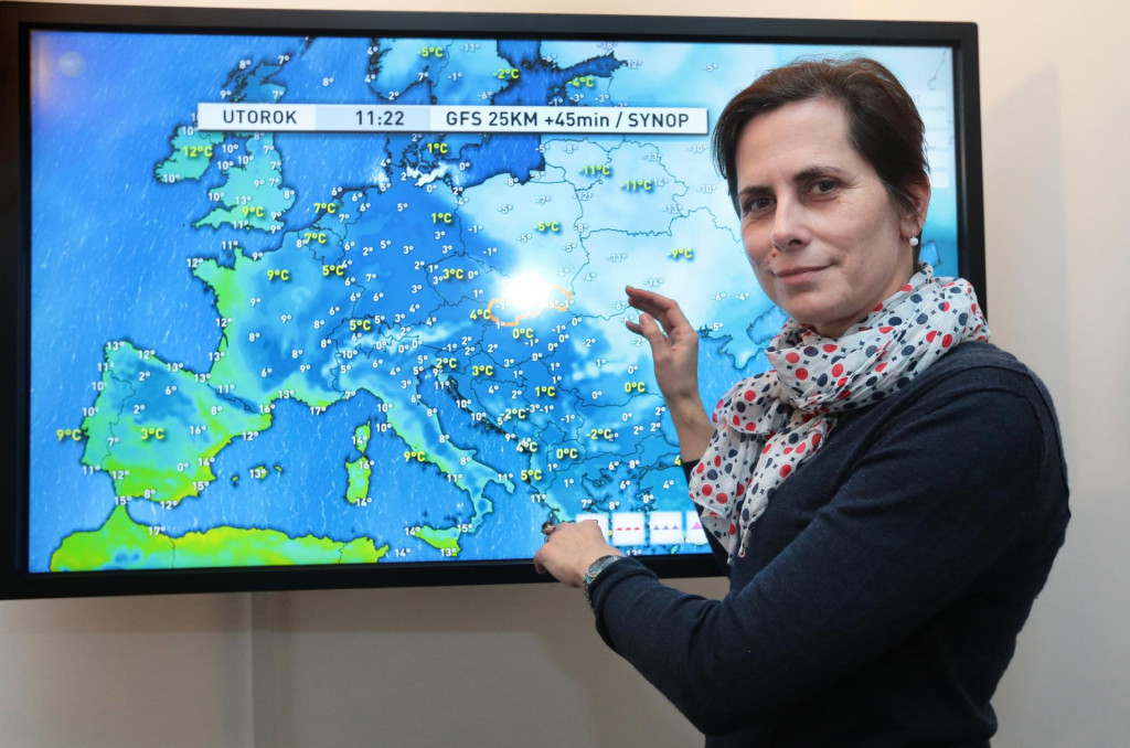 Meteorologička Miriam Jaro&scaron;ov&aacute;. FOTO: HN/Pavol Funtal