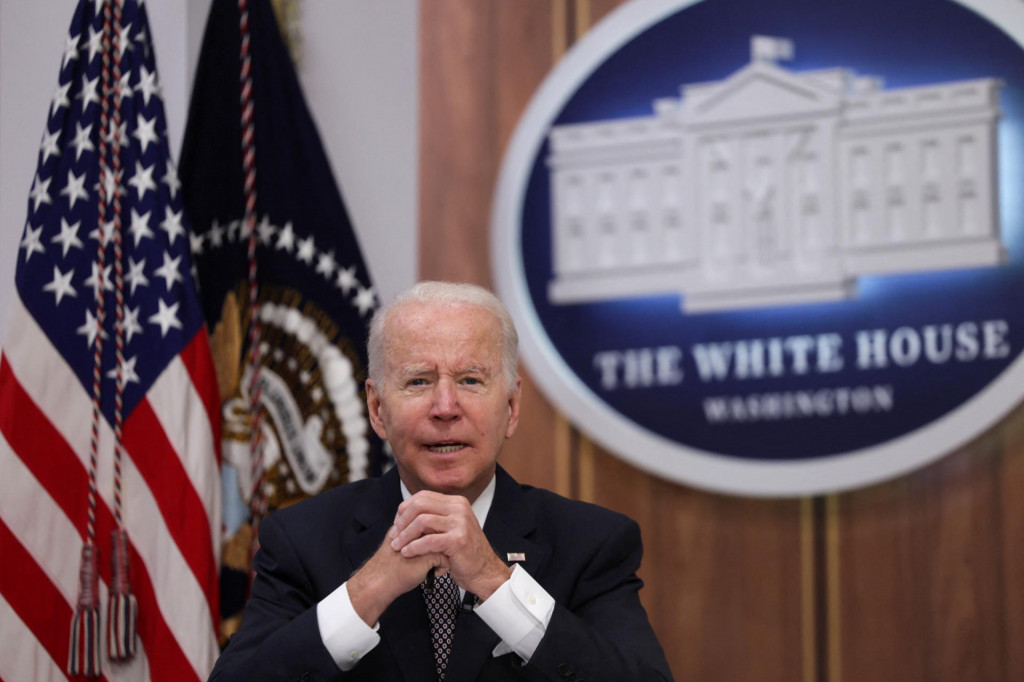 Prezident Joe Biden vo Washingtone, USA, FOTO: REUTERS /Evelyn Hockstein