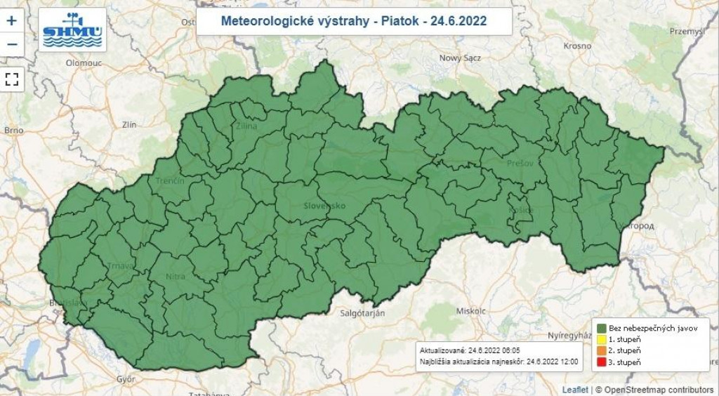 predpoveď počasia SN&Iacute;MKA: Shm&uacute;