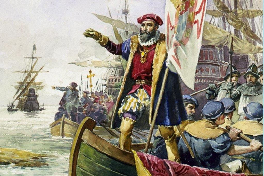 Vasco da Gama sa do dejín zapísal predovšetkým výpravou z rokov 1497 až 1499, počas ktorej našiel námornú cestu z Európy do Indie.