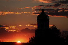 Kostol sv. Panteleimona v Charkove na Ukrajine. FOTO: REUTERS