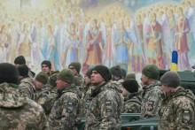 Ilustračná fotka ukrajinských vojakov. FOTO: REUTERS