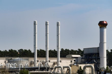 Potrubia plynovodu Nord Stream 1 v Lubmine v Nemecku. FOTO: Reuters