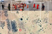 Geolokalizácia v prípade Al-Werfalli za použitia open source satelitných snímok a videí. FOTO: Bellingcat