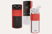 Nokia 5710 XpressAudio v sebe ukrýva bezdrôtové slúchadlá. SNÍMKA: HMD Global