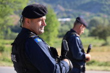 Kosovská policajná hliadka. FOTO: Reuters