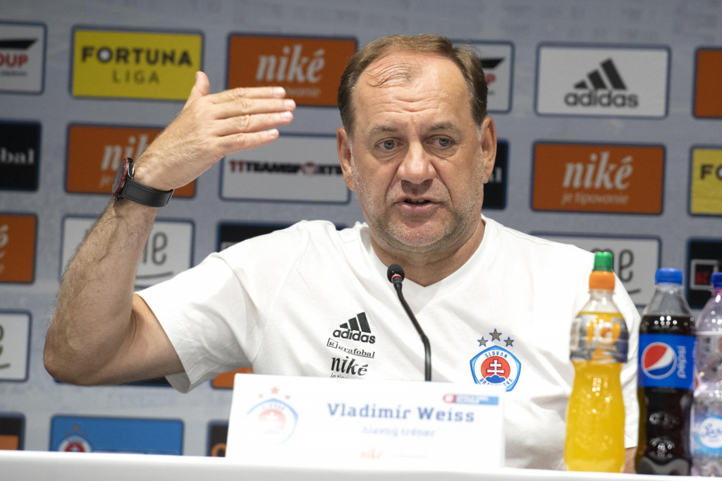 Tréner Slovana Vladimír Weiss. FOTO: TASR/Pavel Neubauer